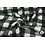 Veiling 2 september Coupon 706 Geblokte katoenen twill in zwart-wit 170 x 150cm