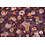 Coupon 47 Chiffon paars met sierlijke bloem 180 x 150 cm