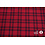 Coupon 707 Flanel roze met zwarte ruit 180 x 150cm
