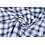 Coupon 46 Katoenen twill wit met donkerblauwe ruit 180 x 150cm
