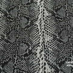  Tricot in grijs slangenprint met lurex