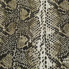  Tricot in groene slangenprint met lurex