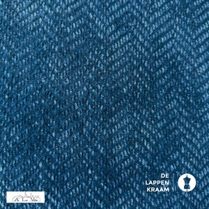 A la Ville Gebreide zigzag mohair blauw