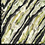 Viscose tricot met diagonaal vlekkenpatroon in groen met zwart
