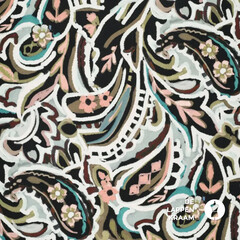  Viscose tricot met paisley dessin