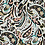 Viscose tricot stof met paisley dessin