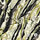 Viscose tricot met diagonaal vlekkenpatroon in groen met zwart