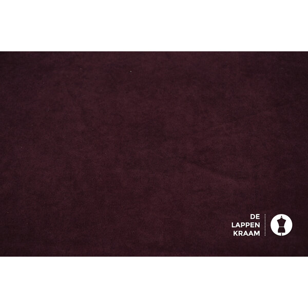 A la Ville Gabardine twill fluweel aubergine