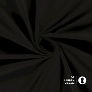 Basic Katoenen tricot donkerbruin