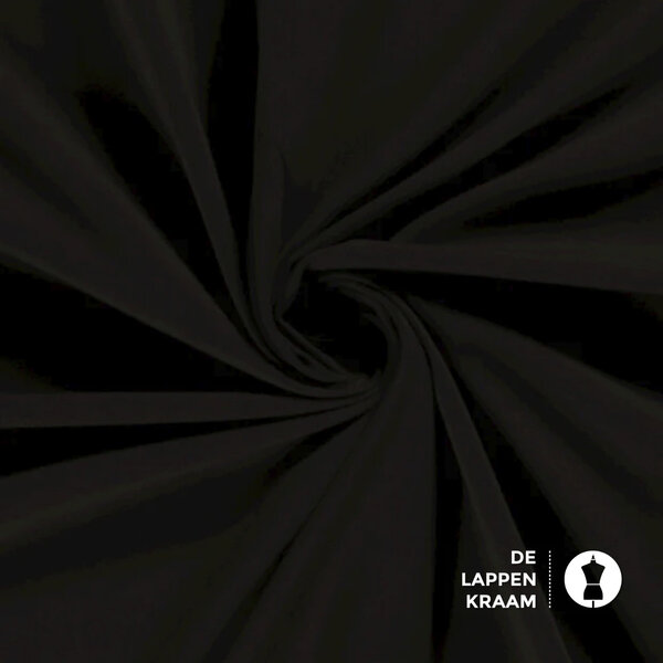 Basic Katoenen tricot stof donkerbruin