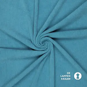  Soepele ribstof zeegroen