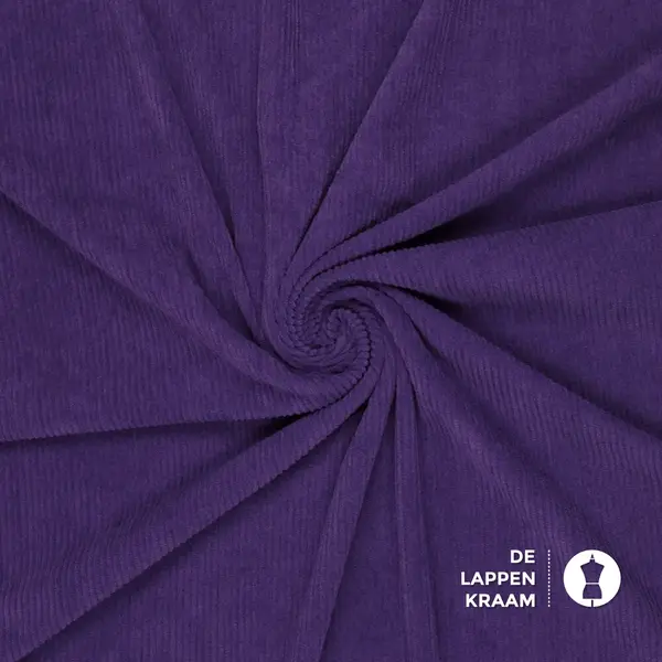 Soepele ribstof paars