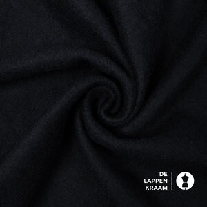  Mantelstof zwart in twill