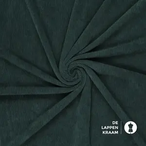  Soepele ribstof donkergroen