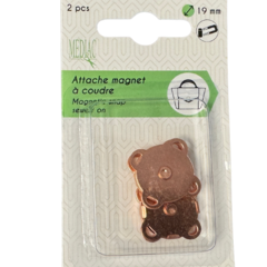  Magnetische drukker opnaaibaar rose goud set van 2st