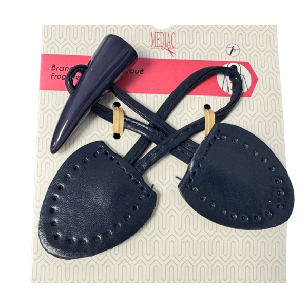 Houtje-touwtje sluiting donkerblauw