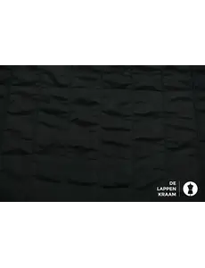  Gewatteerde stof en doorgestikt in verticale banen zwart