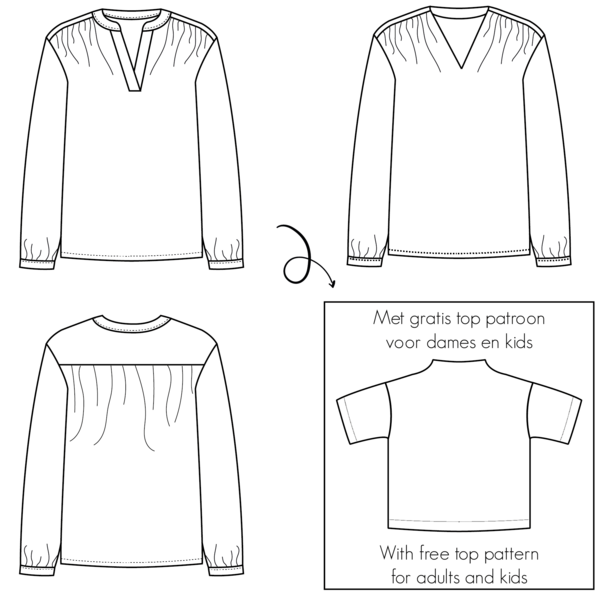 Bel'Etoile Naaipatroon Lucia blouse