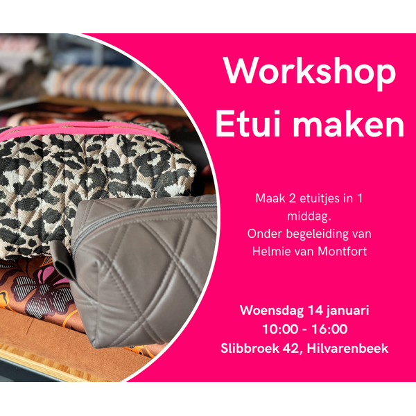 Workshop etui maken - woensdag 14 januari