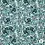 SALE Viscose stof met abstracte dierenprint blauw groen met lurex