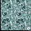 SALE Viscose stof met abstracte dierenprint blauw groen met lurex