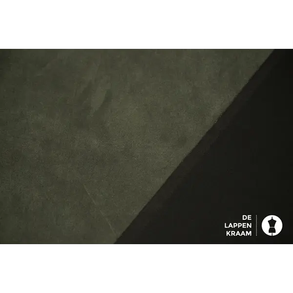 Scuba suede legergroen