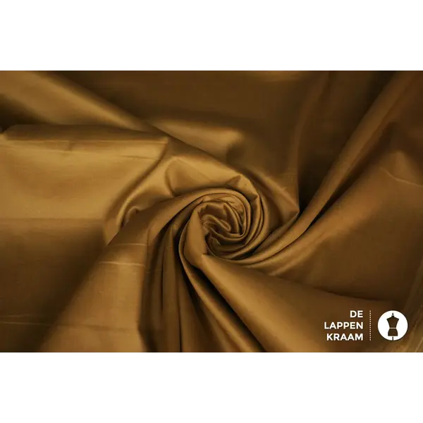 Stretch katoen stof goud