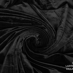  Rekbaar fluweel zwart