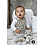 Baby ribfluweel ecru met kleine leopard print