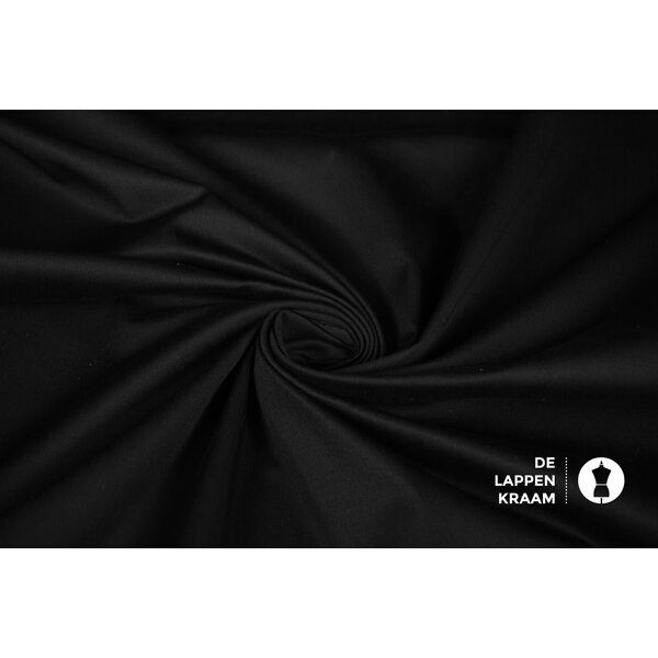 Stretchkatoen stof zwart