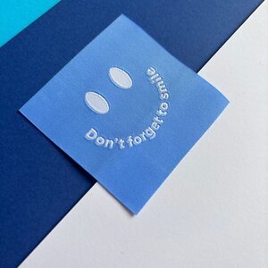 Loop&Label Label  "Smiley blauw"