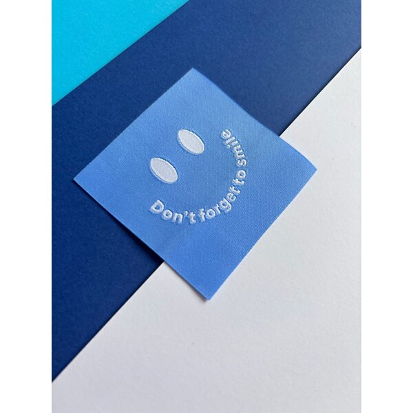 Loop&Label Label  "Smiley blauw"