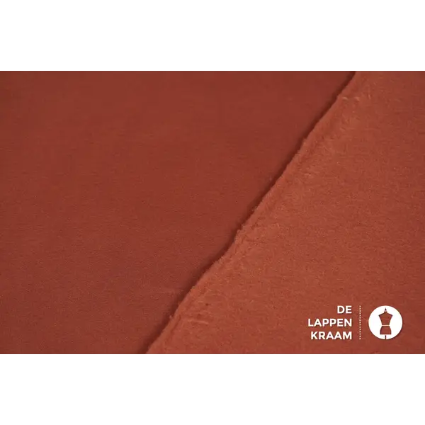 Joggingstof terracotta