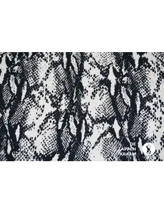  Jeans met stretch in slangenprint donkerblauw