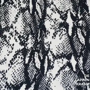  Jeans met stretch in slangenprint donkerblauw