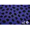 Silky touch in kobalt met zwarte polkadots