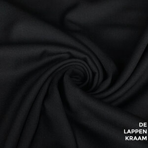  Gabardine twill in zwart