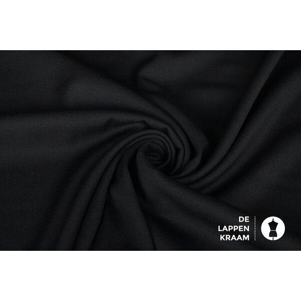 Gabardine twill in zwart