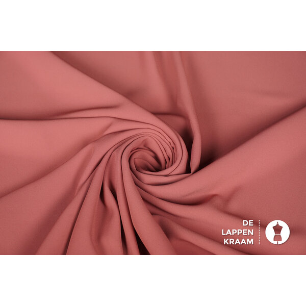Crepe stof oudroze