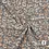 Coupon 1 Gekookte wol stof grijs met witte panterprint 100 x 160 cm
