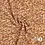 Coupon 11 Gekookte wol caramel met witte panterprint 100 x 160 cm