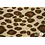Coupon 32 Gekookte wol stof met 3d panterprint ecru 100 x 160 cm