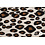 Coupon 261 Gekookte wol stof met 3d panterprint wit