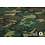 Coupon 9 French Terry in groene legerprint 170 x 150 cm