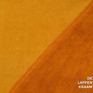  Coupon 19 Fleece suede geel 160 x 150 cm