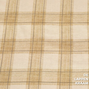  Linnenmix in beige geruit