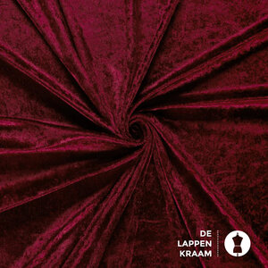  Velours de panne bordeaux