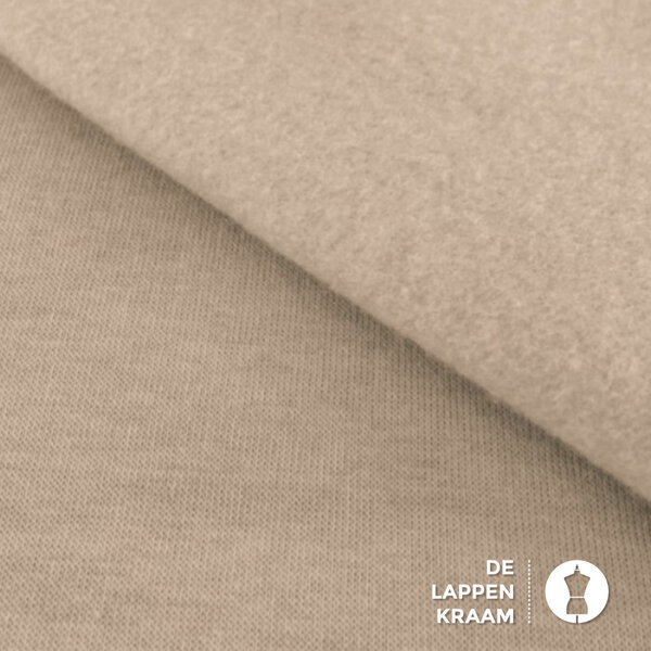Basic Joggingstof zandkleur