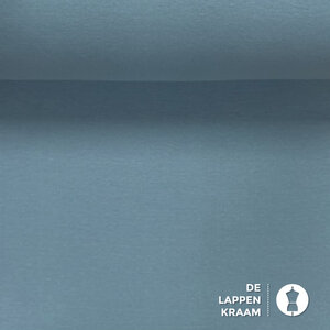 Basic Boordstof oud blauw