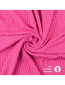  Gebreide ribbel fuchsia